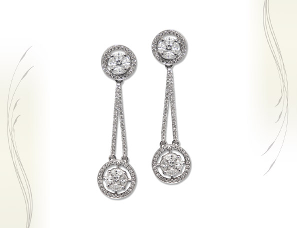 עגילי יהלומים - ED-1967