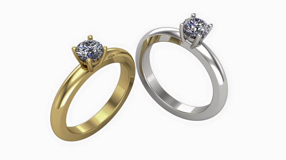 סוליטרים - טבעות אירוסין - SRE-238-M