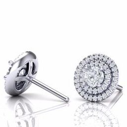 עגילי יהלומים - EDS-762-M