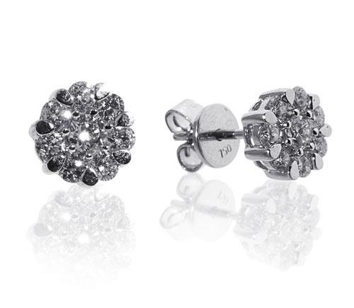 עגילי יהלומים - ED-85006BDE