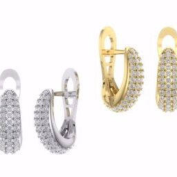 עגילי יהלומים - ED-533-M