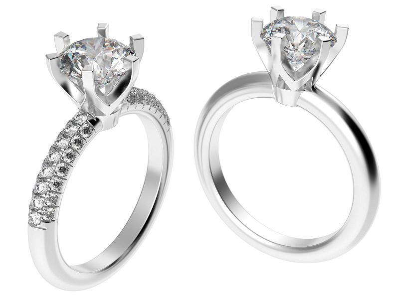 סוליטרים - טבעות אירוסין - SRE-278-W-M