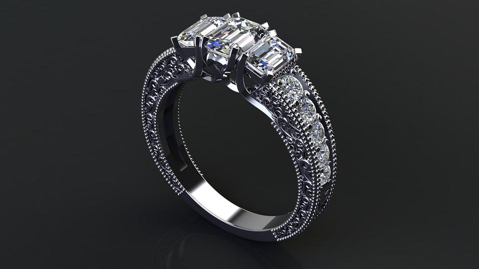 סוליטרים - טבעות אירוסין - SRE-293-M