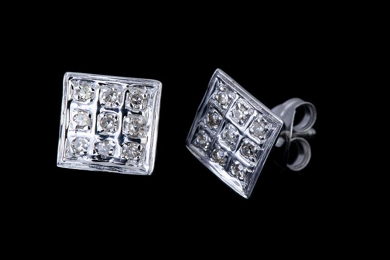 עגילי יהלומים - EDS-8