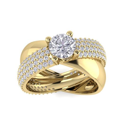 סוליטרים - טבעות אירוסין - SRE-P179-M