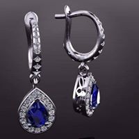 עגילי יהלומים - EDG-323-M-S