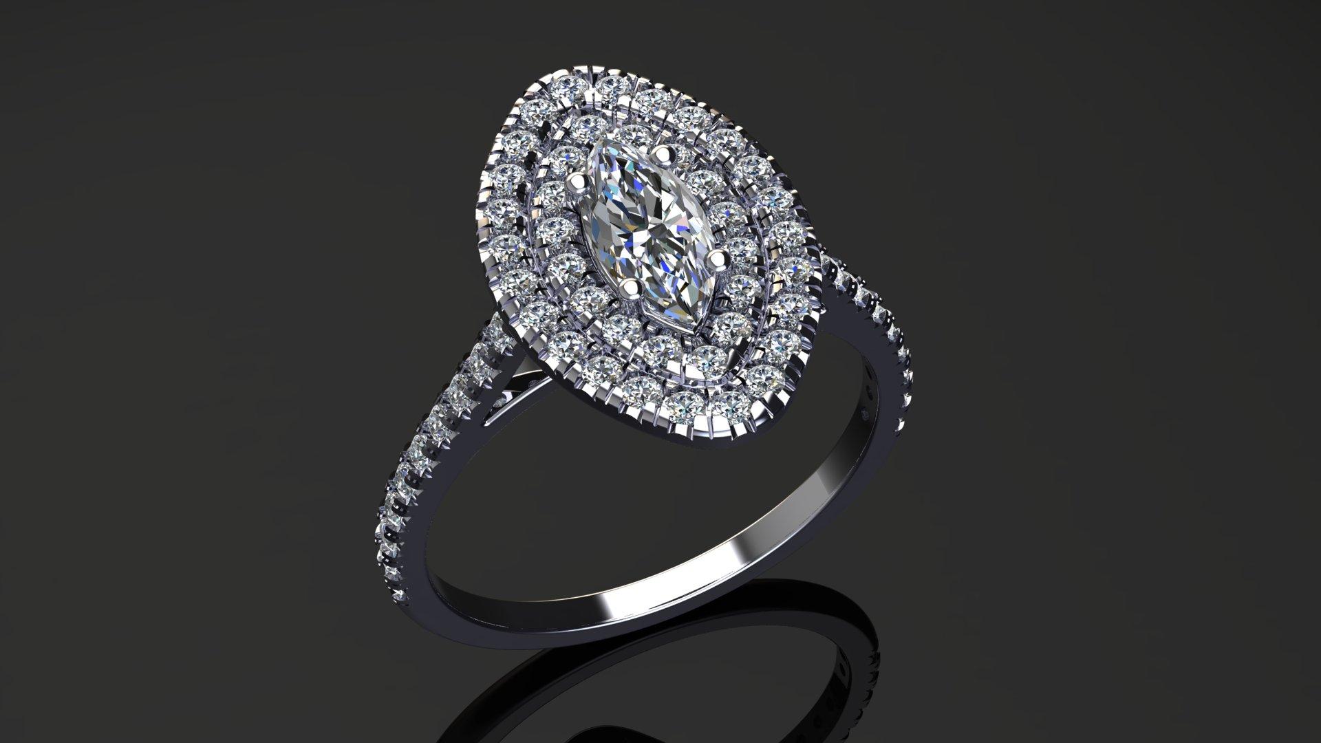 טבעות יהלומים - RD-125-M